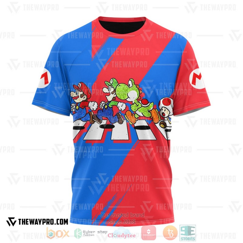 Super Mario Cross The Street 3D T Shirt 1