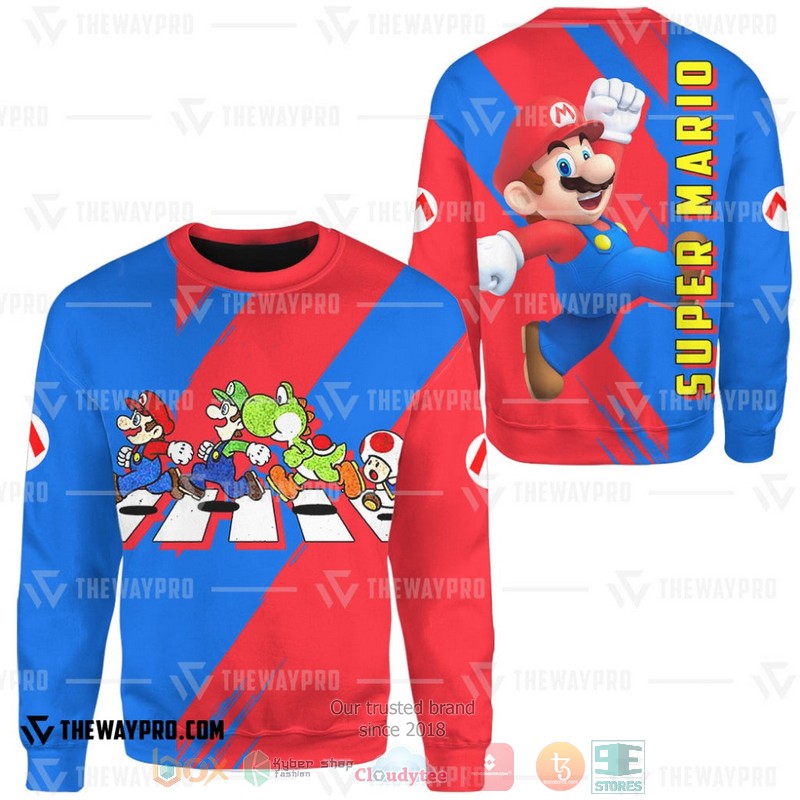 Super Mario Cross The Street Sweater
