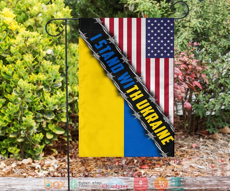 Support For Ukraine American I Stand With Ukraine Flag 2 Support For Ukraine American I Stand With Ukraine Flag 1