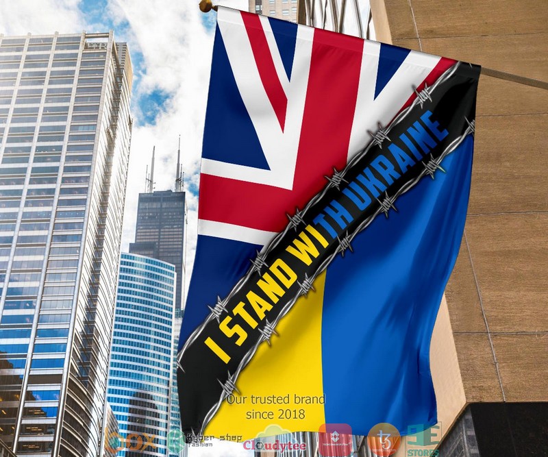 Support For Ukraine I Stand With Ukraine UK Flag 1 2 3 4 5 6 7