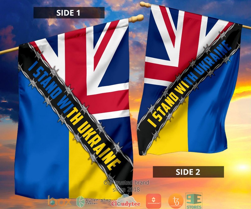 Support For Ukraine I Stand With Ukraine UK Flag 1 2 3 4 5 6 7 8 9