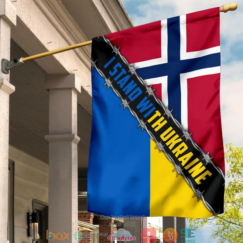 Support For Ukraine Norway I Stand With Ukraine Flag