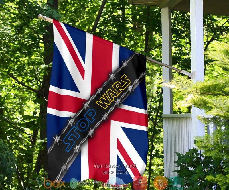 Support For Ukraine United Kingdom Stop Wars Flag 1 2 3 4 5 6 7