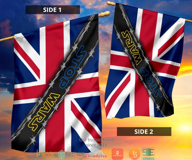 Support For Ukraine United Kingdom UK Stop Wars Flag 5 Support For Ukraine United Kingdom UK Stop Wars Flag 1 2 3 4 5 6 7 8 9