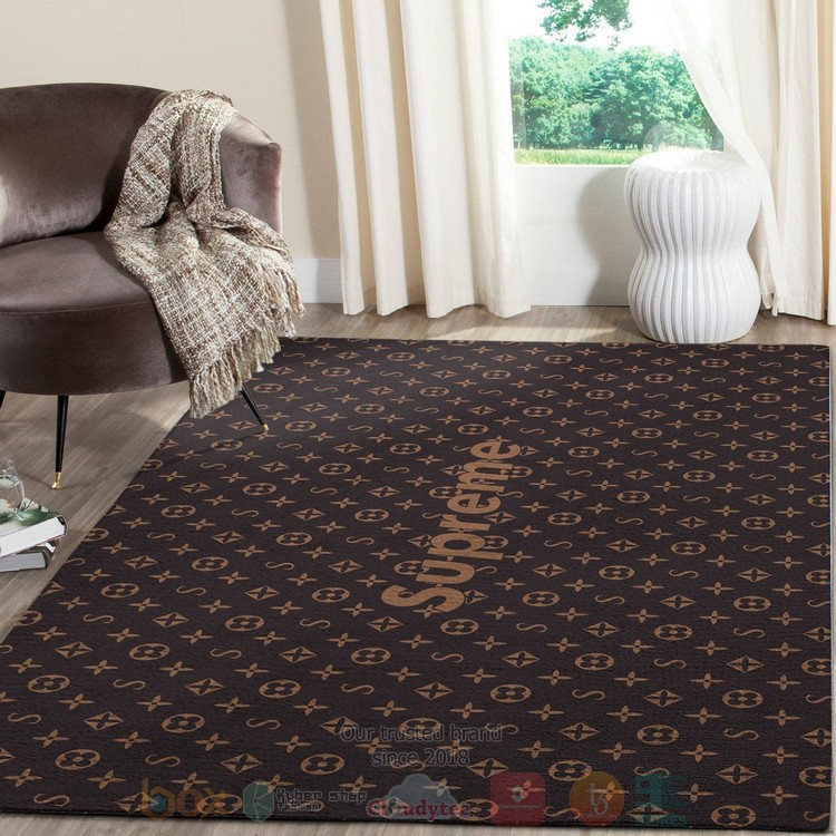 Supreme Brown Black Inspired Rug