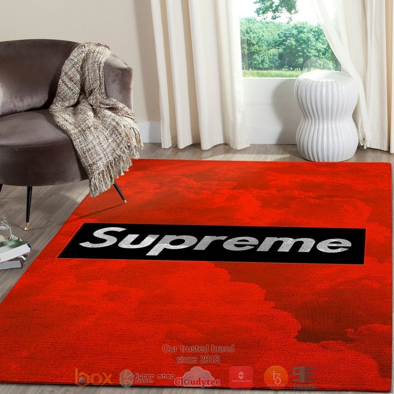 Supreme Fashion brand Red cloud Rug