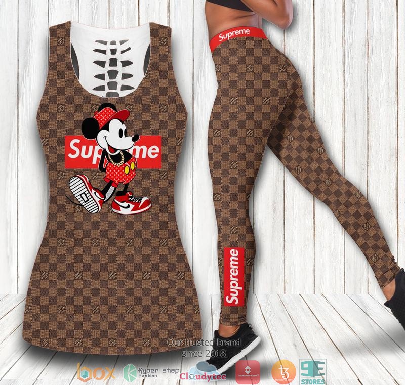 Supreme Mickey Mouse Caro Pattern Tank Top, Legging 5 Supreme Mickey Mouse Caro Pattern Tank Top Legging 1 2 3 4