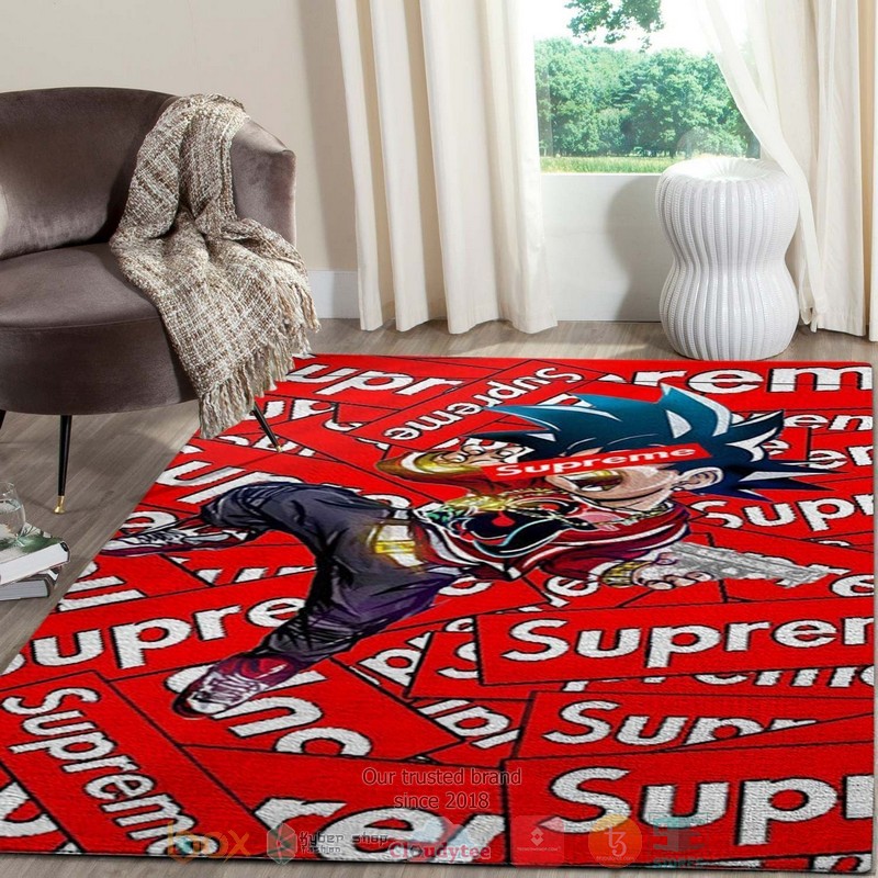 Supreme brand Dragon Ball red Rug