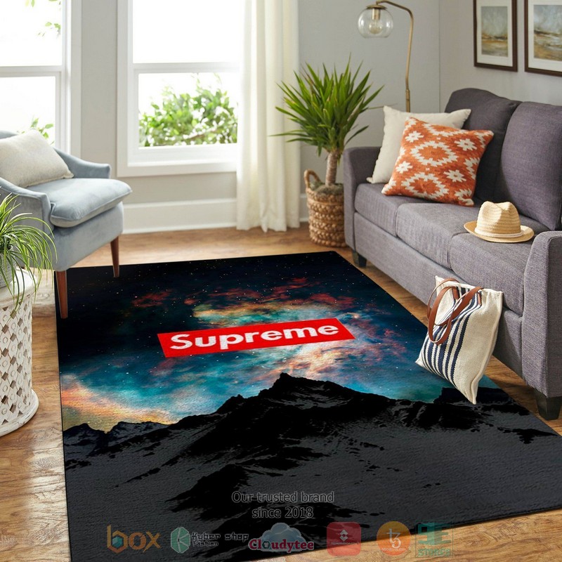 Supreme brand Star black Mountain Rug
