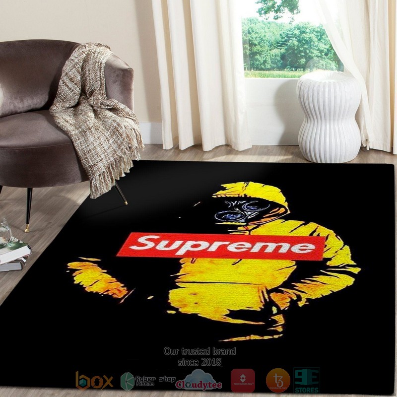 Supreme gas mask black Rug
