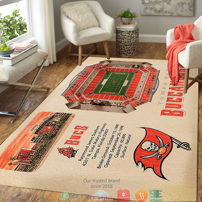 Tampa Bay Buccaneers Stadium Rug 3 Tampa Bay Buccaneers Stadium Rug 1 2