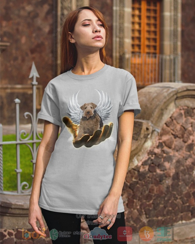 Tan Wire Fox Terrier Golden Hand Heaven Wings 2D shirt hoodie 1 2