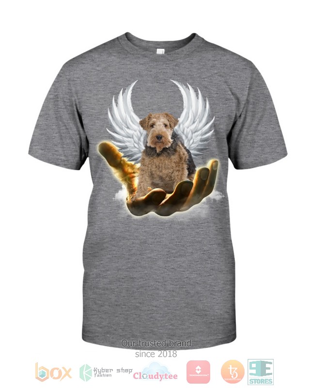 Tan Wire Fox Terrier Golden Hand Heaven Wings 2D shirt hoodie 1 2 3 4