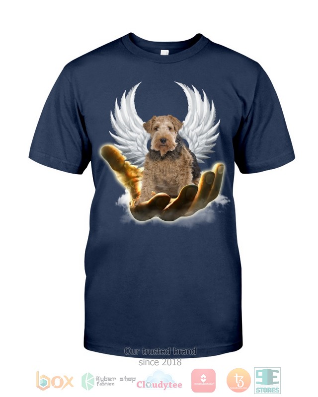 Tan Wire Fox Terrier Golden Hand Heaven Wings 2D shirt hoodie 1 2 3 4 5 6 7 8