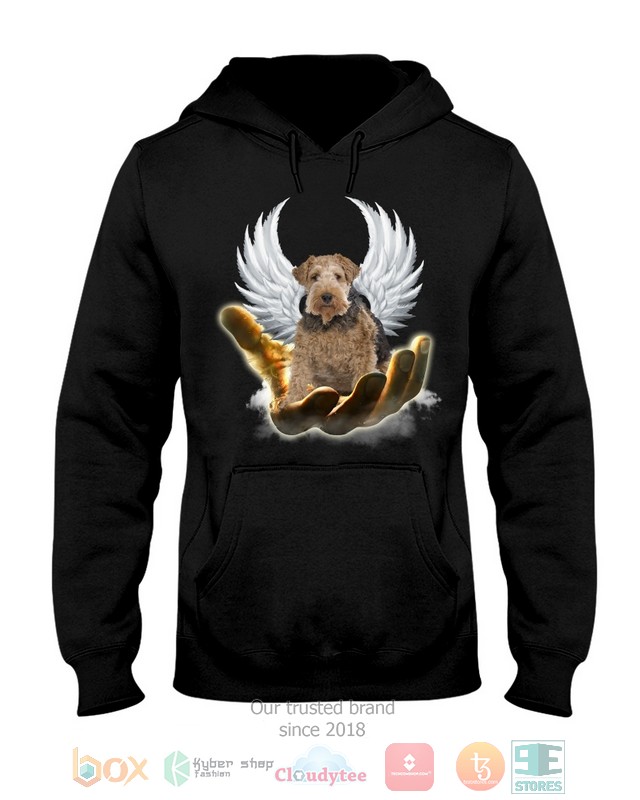 Tan Wire Fox Terrier Golden Hand Heaven Wings 2D shirt hoodie 1 2 3 4 5 6 7 8 9 10 11 12 13 14 15