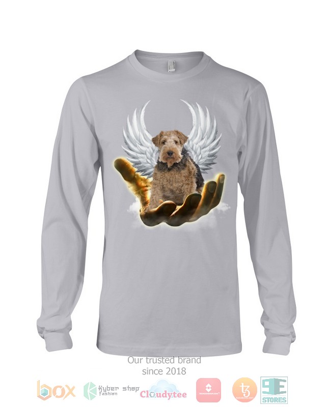 Tan Wire Fox Terrier Golden Hand Heaven Wings 2D shirt hoodie 1 2 3 4 5 6 7 8 9 10 11 12 13 14 15 16 17 18