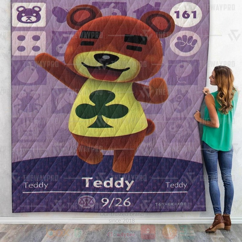 Teddy Anime Crossing Custom Quilt