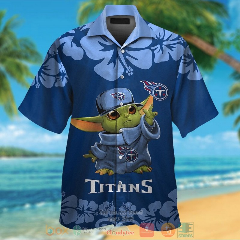 Tennessee Titans Baby Yoda hawaii shirt shorts