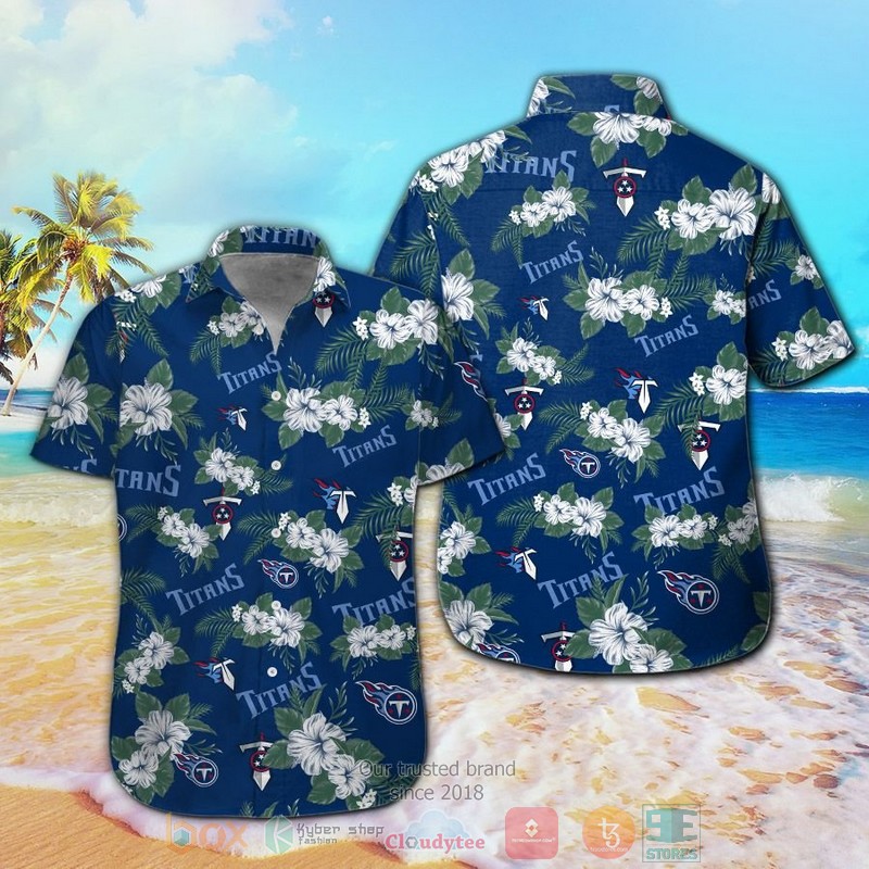 HOT Tennessee Titans Hibiscus hawaiian shirt and shorts 13 Tennessee Titans Hibiscus hawaiian shirt and shorts