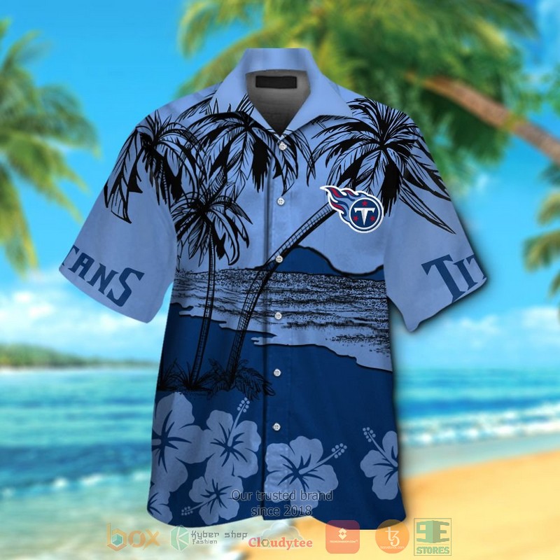 HOT Tennessee Titans Hibiscus navy hawaiian shirt and shorts 12 Tennessee Titans Hibiscus navy hawaiian shirt and shorts