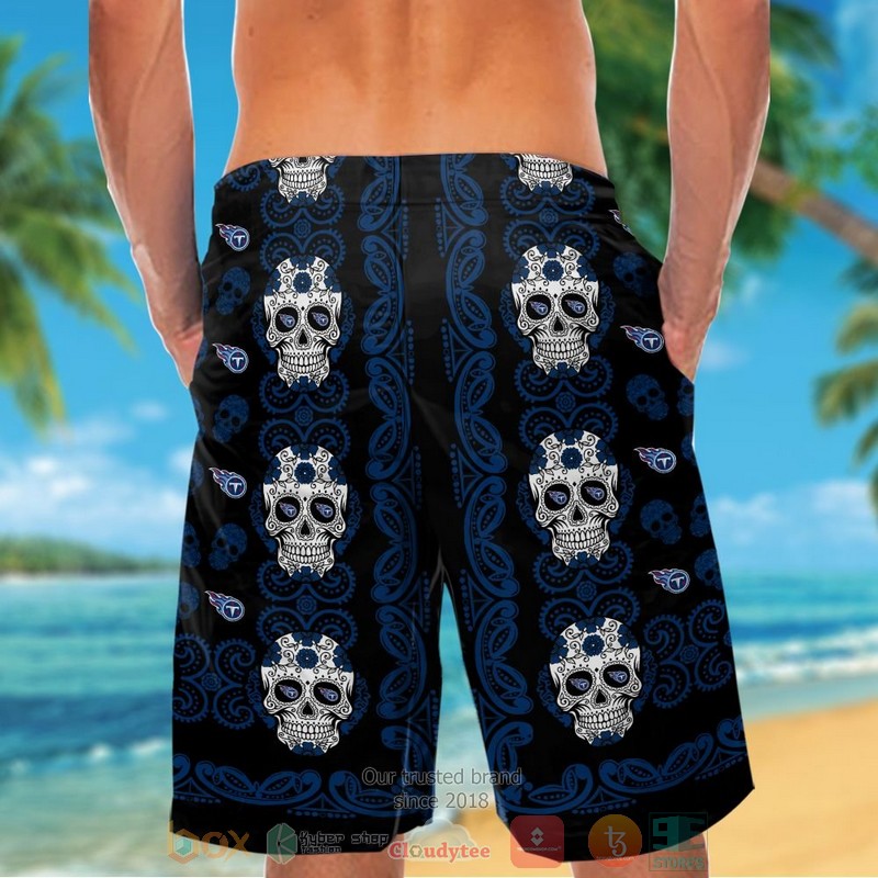 Tennessee Titans Sugar Skull hawaiian shirt and shorts 1 2 3 4 5