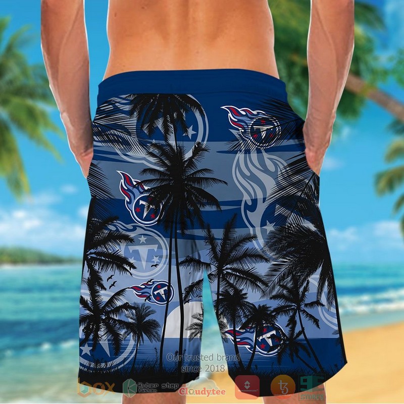 Tennessee Titans palm tree blue black hawaii shirt shorts 1 2 3 4 5