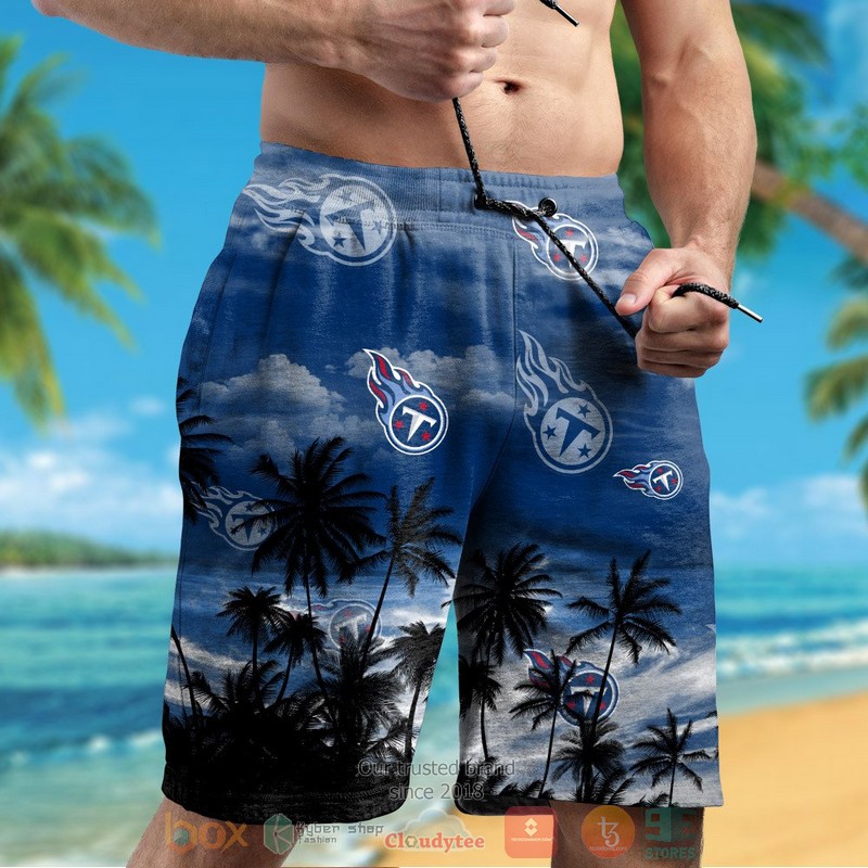 HOT Tennessee Titans palm tree blue black hawaiian shirt and shorts 5 Tennessee Titans palm tree blue black hawaiian shirt and shorts 1 2 3 4