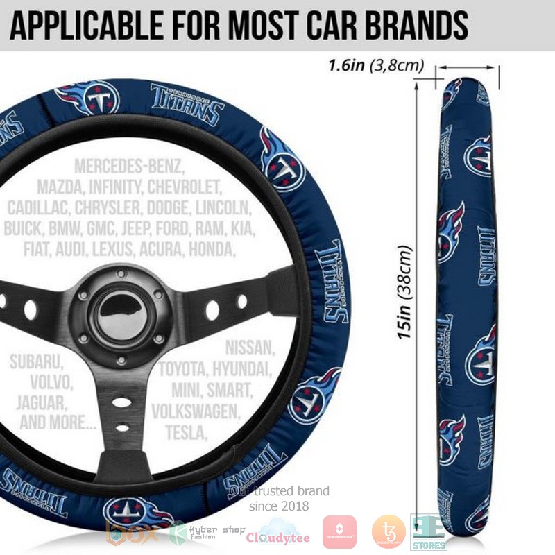 Tennessee Titans steering wheel cover 1