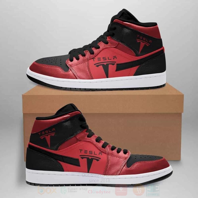 Tesla Motors Air Jordan High Top Shoes