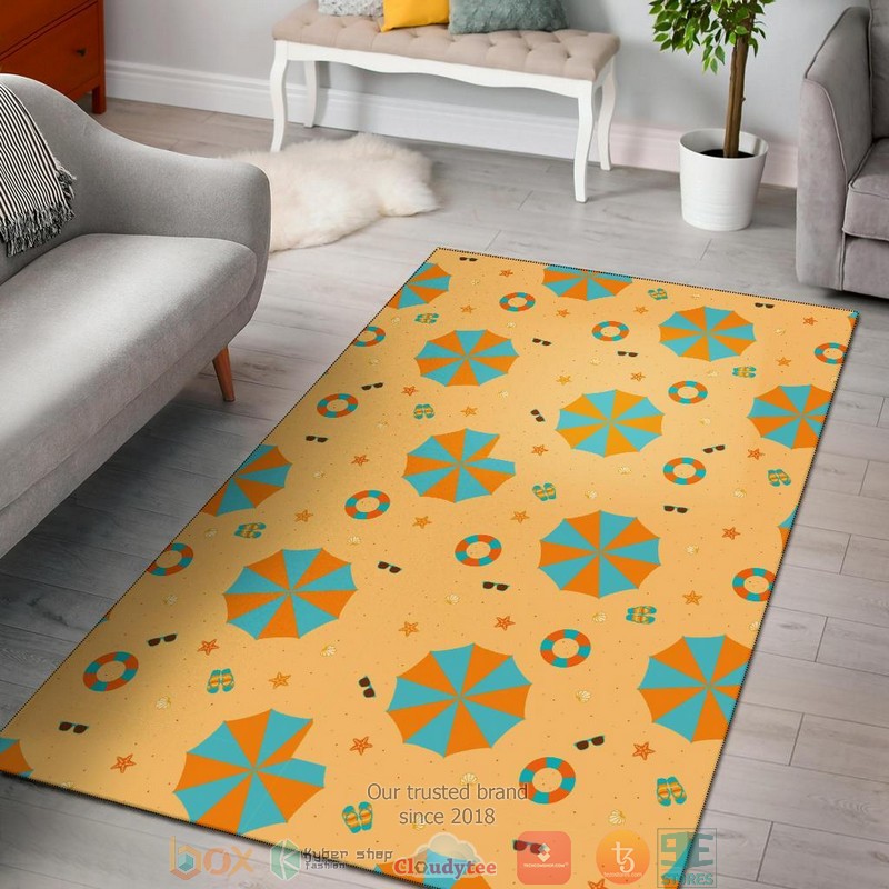 The Beach parasol Rug Carpet