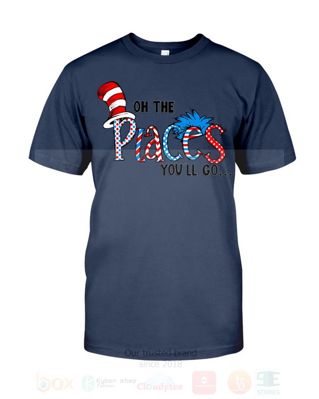 BEST The Cat in the Hat On The Places You will Go Unisex T-Shirt, Hoodie 3 The Cat in the Hat On The Places You will Go 2D Hoodie Shirt 1 2