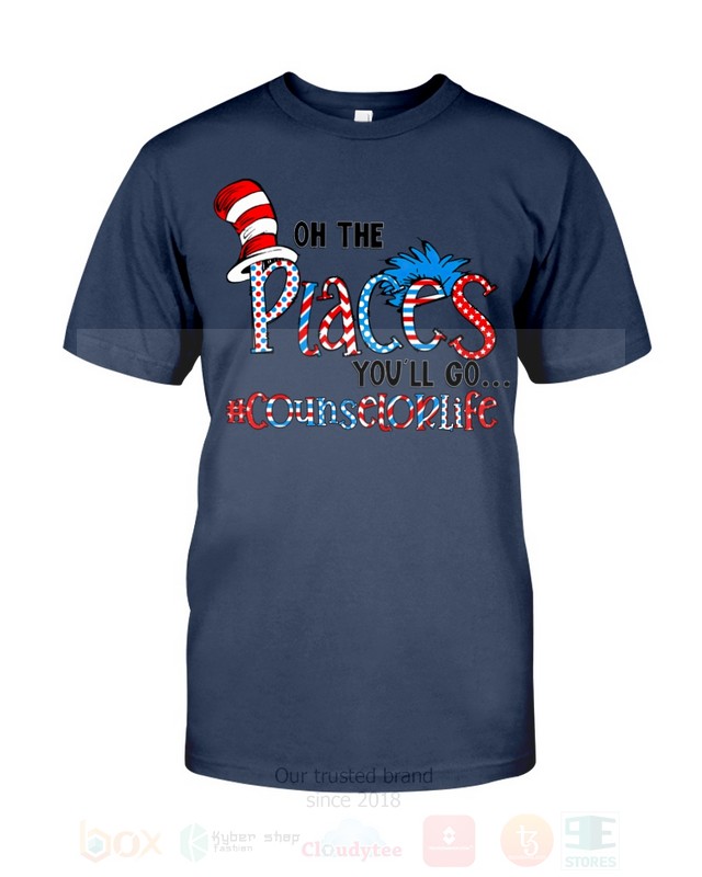 The Cat in the Hat On The Places You will Go Counselor Life 2D Hoodie Shirt 1 2