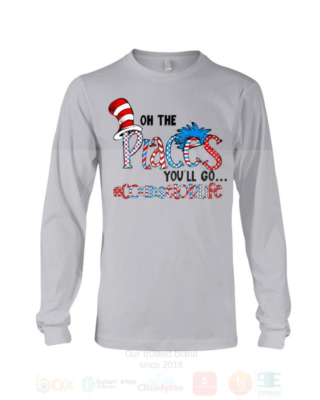 The Cat in the Hat On The Places You will Go Counselor Life 2D Hoodie Shirt 1 2 3 4 5 6 7 8 9