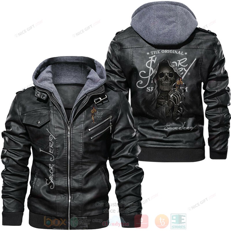 The Original Sailor Jerry Skull Leather Jacket
