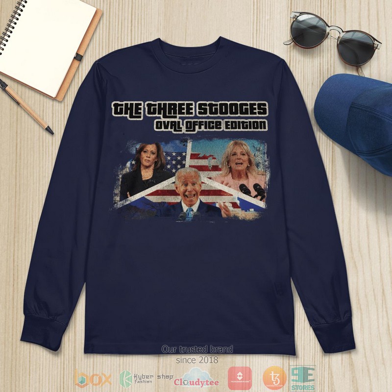 The Three Stooges Oval Office Edition shirt long sleeve 1 2 3 4 5 6 7 8
