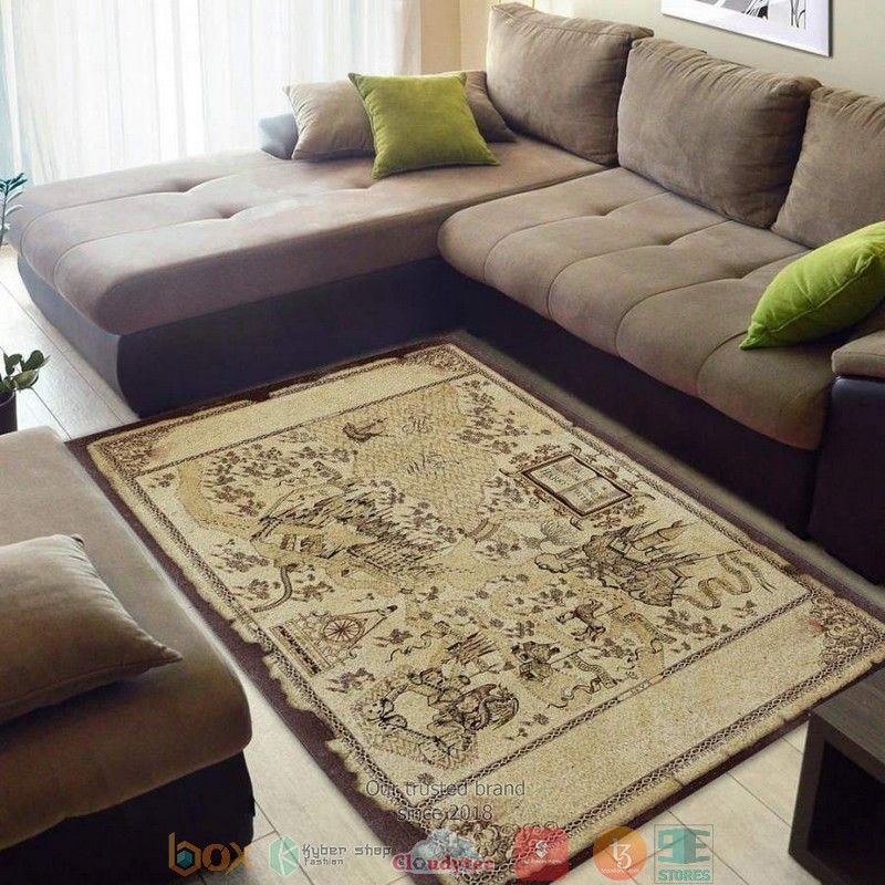 The marauders map Harry Potter Rug Carpet 1 The marauders map Harry Potter Rug Carpet
