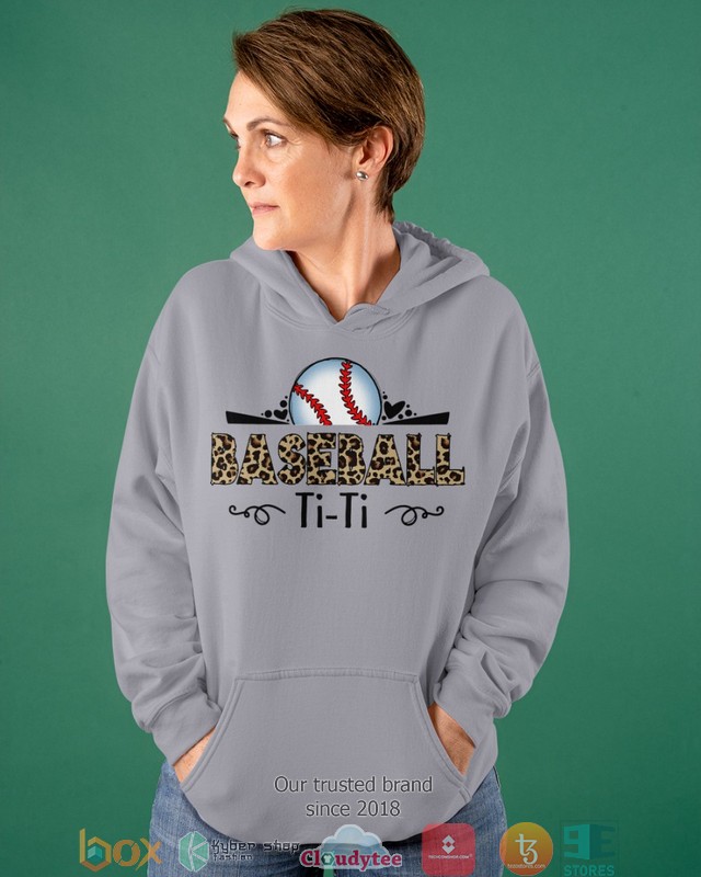 Ti Ti Baseball leopard pattern 2d shirt hoodie 1 2 3 4 5 6 7 8