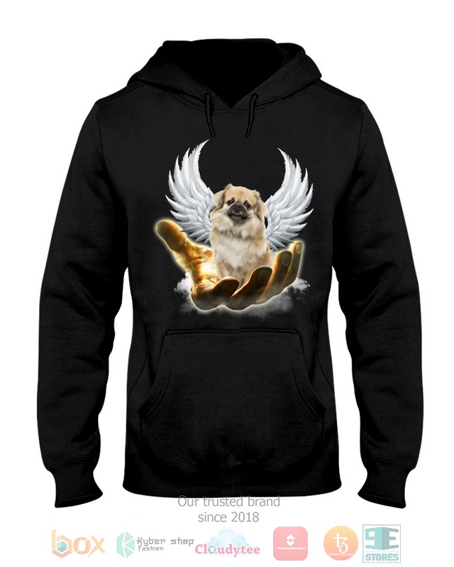 Tibetan Spaniel Golden Hand Heaven Wings 2D shirt hoodie 1 2 3 4 5 6 7 8 9 10 11 12 13 14 15