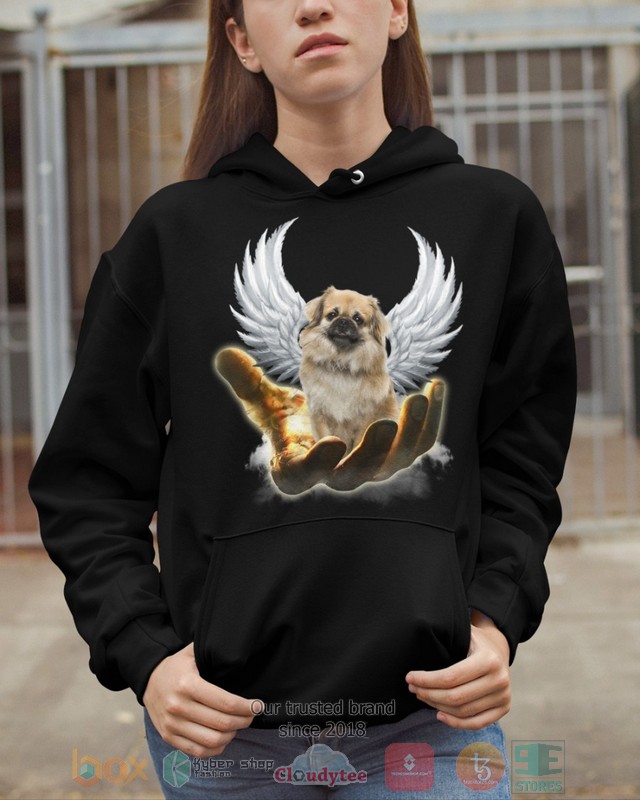 Tibetan Spaniel Golden Hand Heaven Wings 2D shirt hoodie 1 2 3 4 5 6 7 8 9 10 11 12 13 14 15 16 17