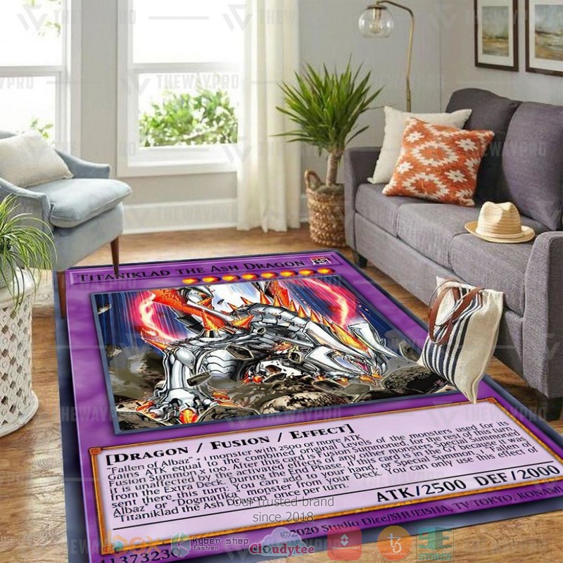 Titaniklad The Ash Dragon Carpet Rug
