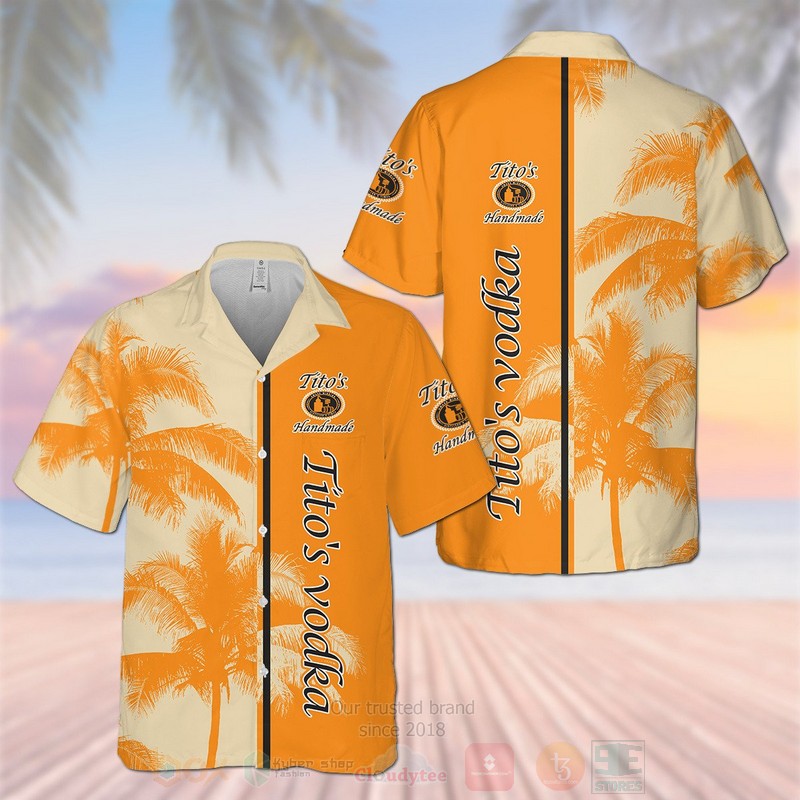 Titos Vodka Coconut Hawaiian Shirt Short