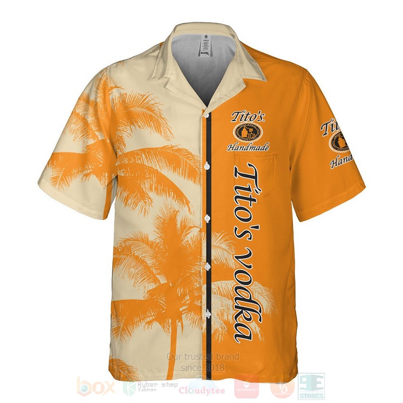 Titos Vodka Coconut Hawaiian Shirt Short 1