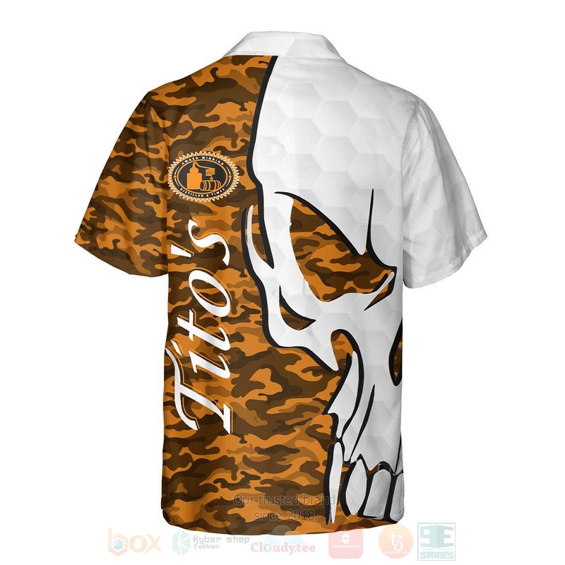Titos Vodka Skull Hawaiian Shirt 1