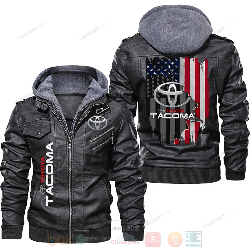Toyota Tacoma American Flag Leather Jacket