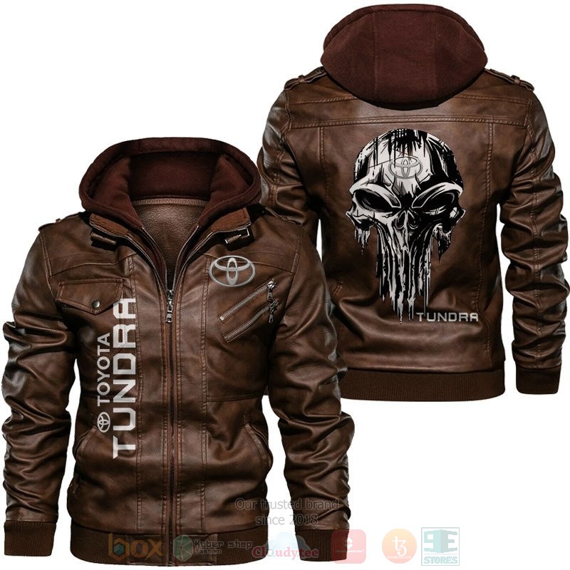 Toyota Tundra Punisher Skull Leather Jacket 1