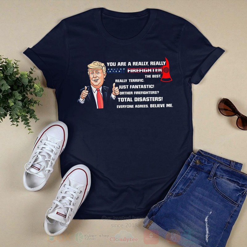 Trump Firefighter Hoodie Shirt 1