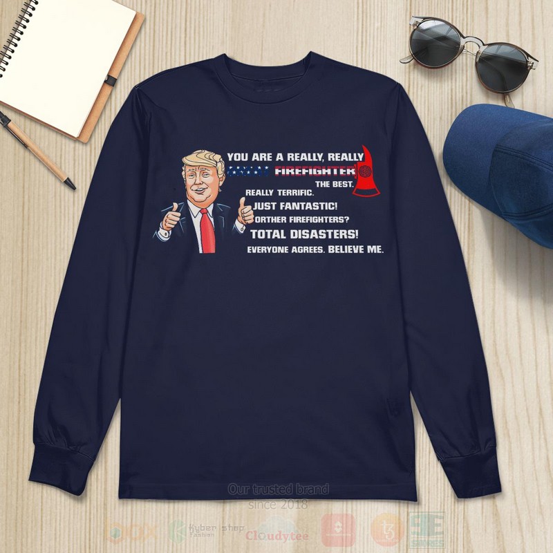 BEST Trump Firefighter Unisex Unisex Hoodie, T-Shirt 6 Trump Firefighter Hoodie Shirt 1 2 3 4 5