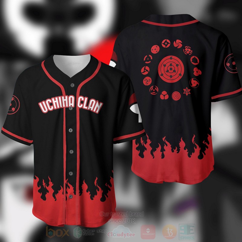 Uchiha Clan Naruto Baseball Jersey Shirt