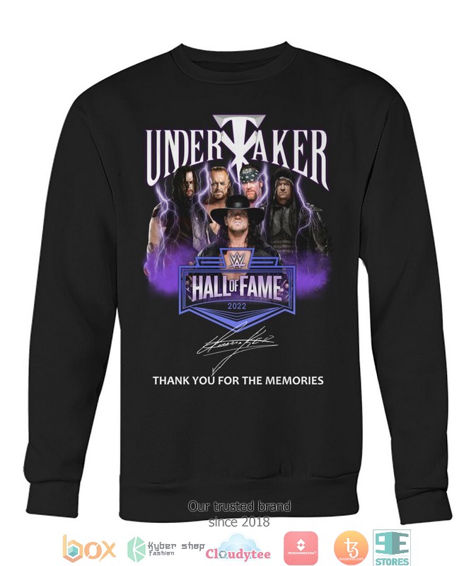 Undertaker Hall of Fame thank you for the memories 2d shirt hoodie 1