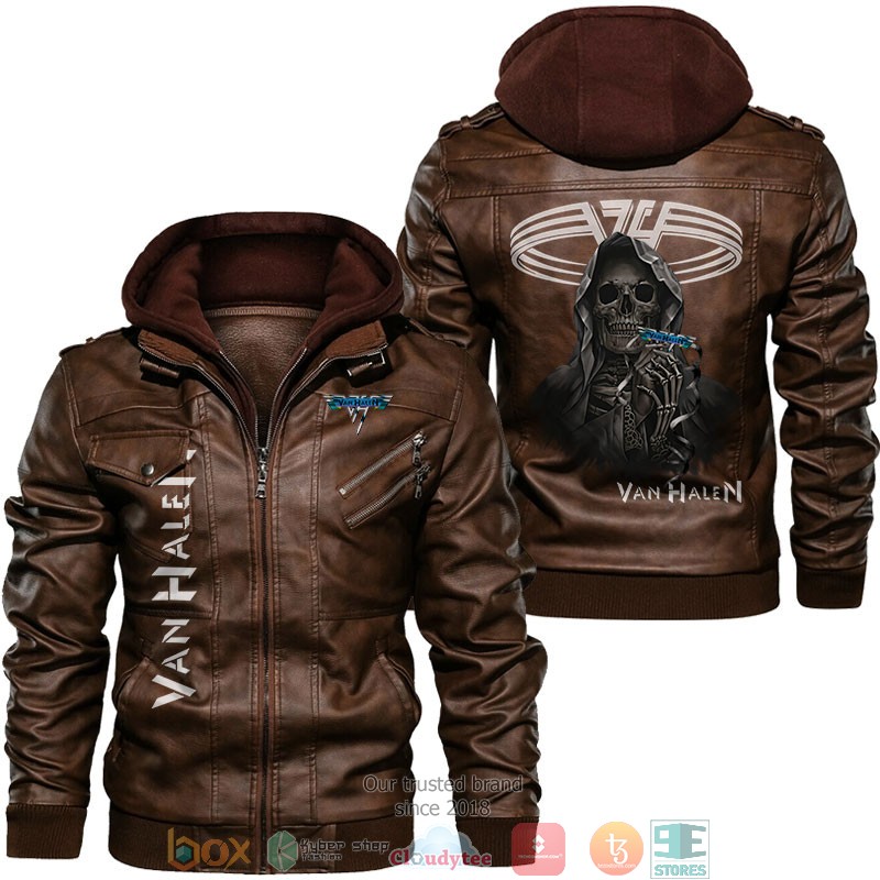 Van Halen Death God Leather Jacket 2 Van Halen Death God Leather Jacket 1